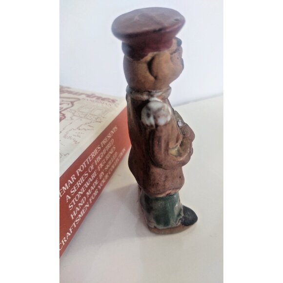 Vintage Tremar UK Hand Made Stoneware Art Pottery "Bandsman"  with Box - Picture 6 of 11